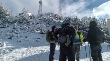 Hail in Mazamitla, snow on the Nevado de Colima